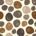 Seamless pattern with stones, pebbles